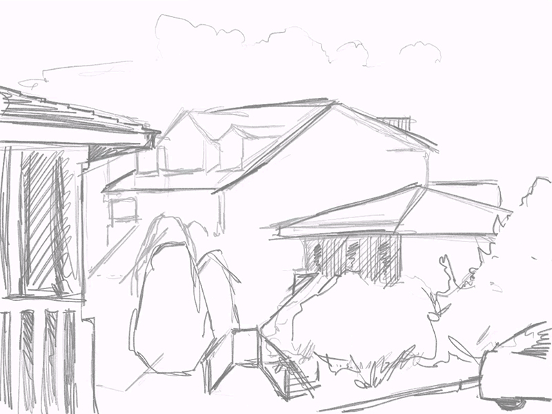 勾勒出场景