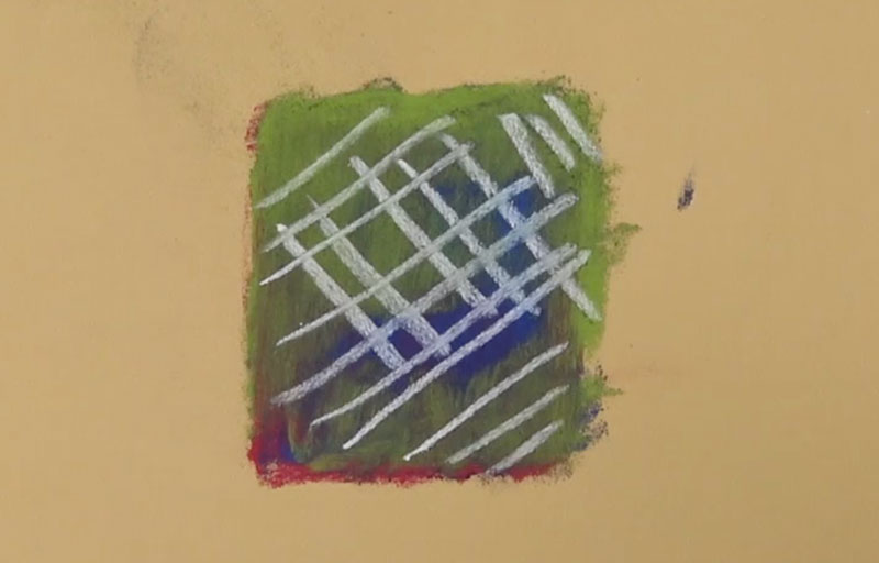 分层彩笔在Pastelmat