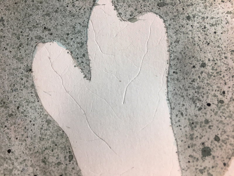 彩色铅笔技术——压痕