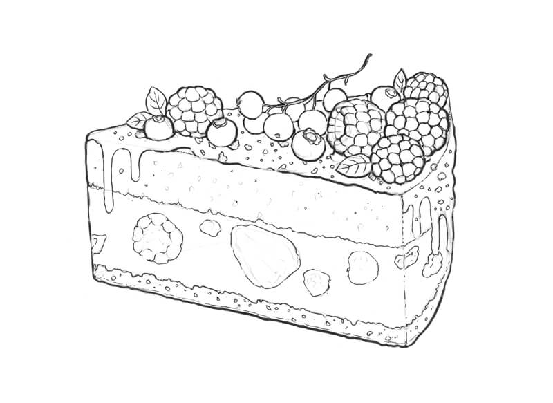 用墨水画细轮廓线