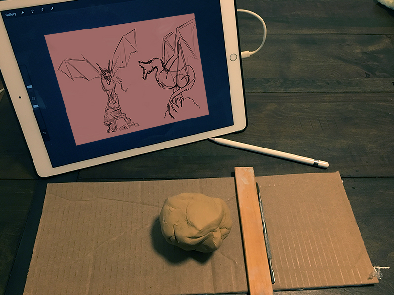 橡皮泥粘土用于构建3 d模型参考