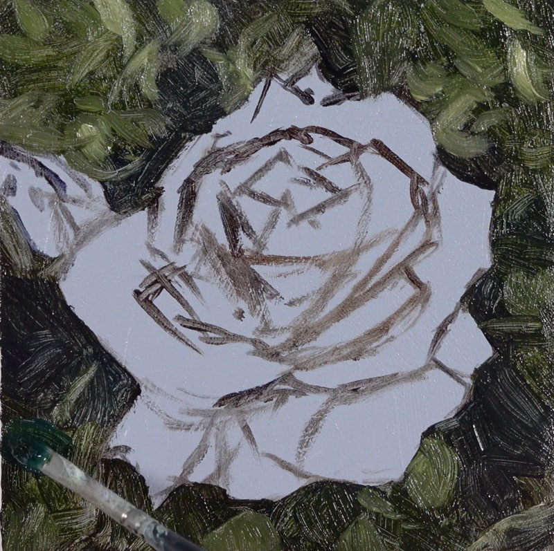添加更轻的价值和留下的玫瑰