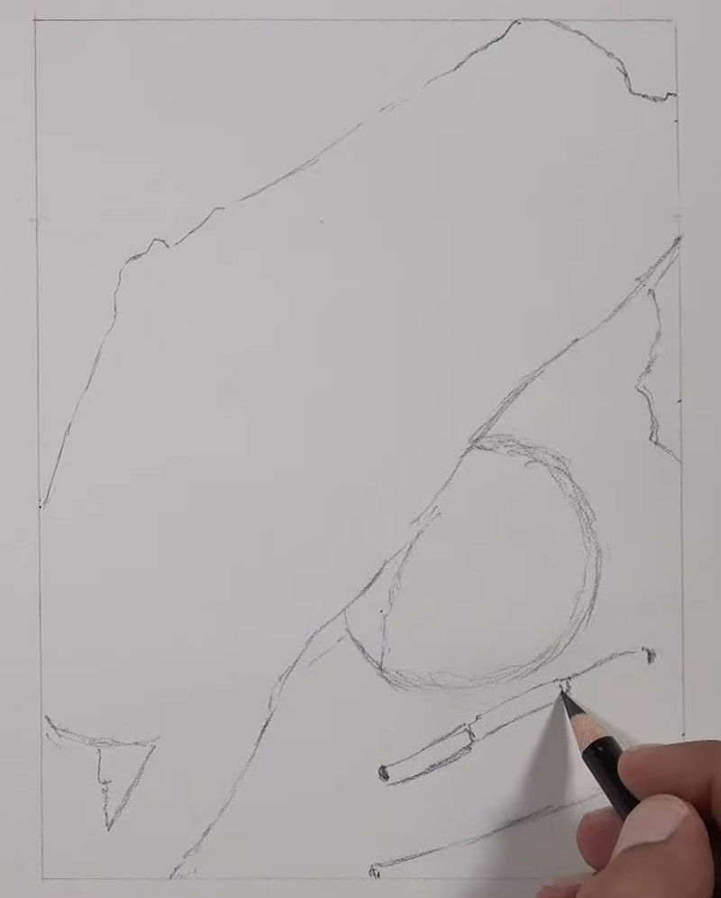 绘制手套的轮廓线
