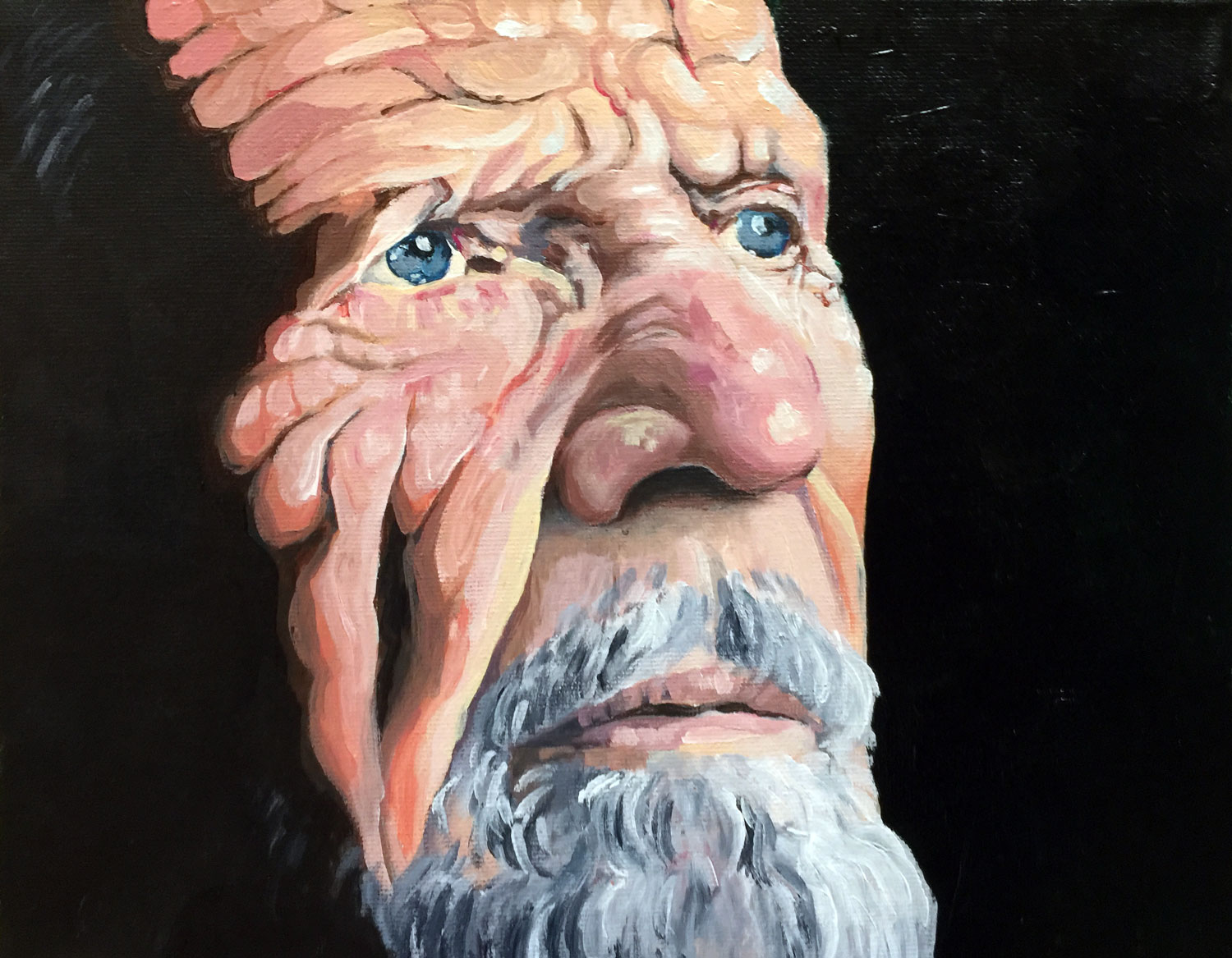 丙烯人像画