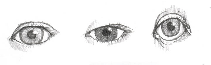 不同的眼睛画