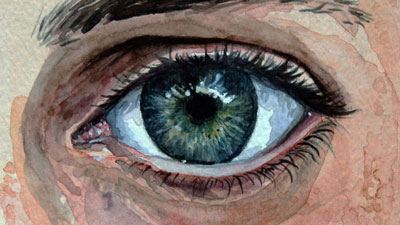 如何用水彩画眼睛