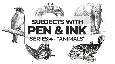 如何用钢笔和墨水画动物