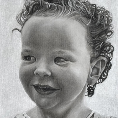 肖像绘画与木炭