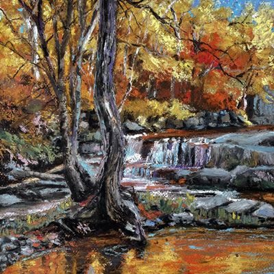 景观与石油彩笔