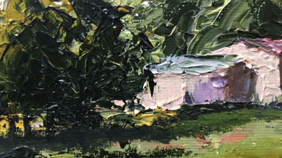 用亚克力用刀作画