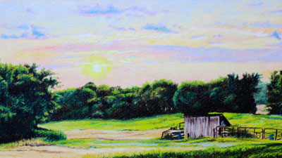 用彩色铅笔画风景画-第一课