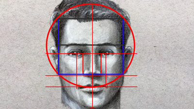 如何绘制基本的面部比例