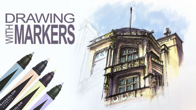 如何用马克笔、钢笔和墨水画画