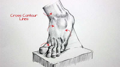 用铅笔进行孵化和交叉孵化