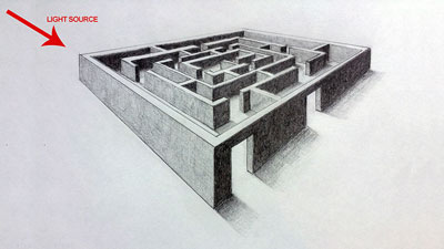 3 d迷宫2点透视