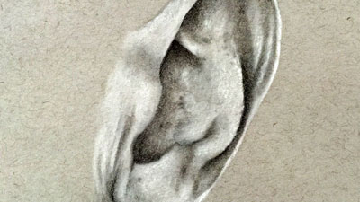 如何绘制逼真的画耳课