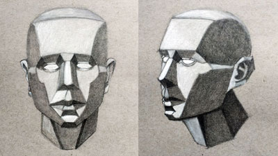 脸的平面——绘画课