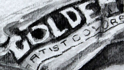 用水溶性石墨绘制