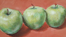 静物课——苹果粉彩