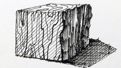 用钢笔和墨水绘制纹理